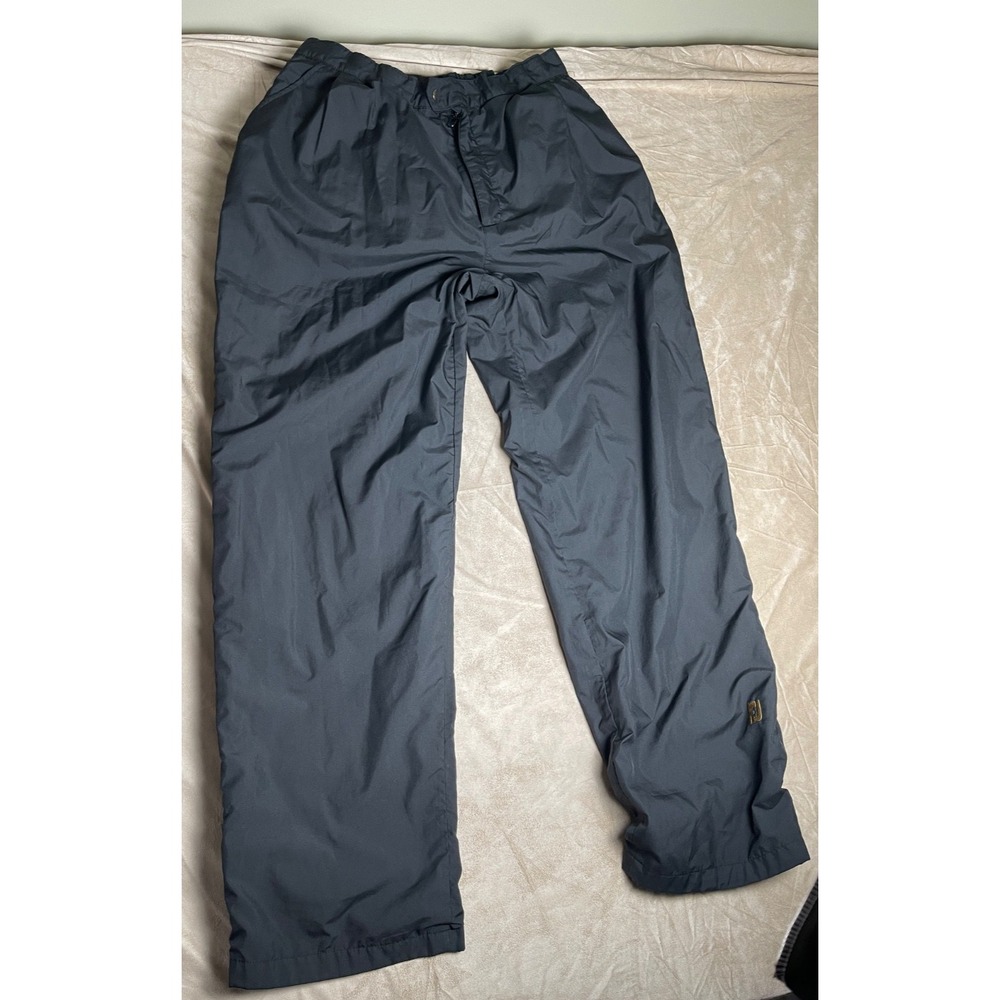 FootJoy DryJoys Mens Black Golf Rain Pants Waterproof Snap Zip Leg Size Large